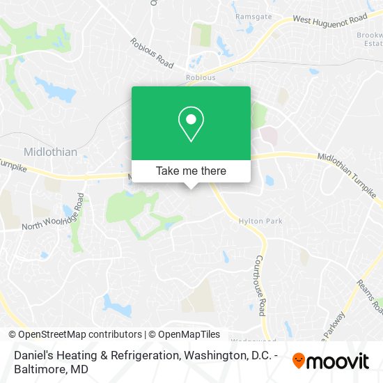 Mapa de Daniel's Heating & Refrigeration