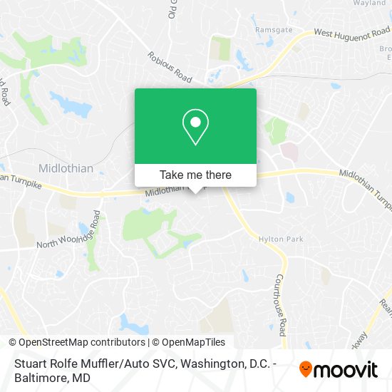 Stuart Rolfe Muffler/Auto SVC map