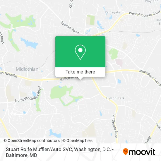 Stuart Rolfe Muffler/Auto SVC map