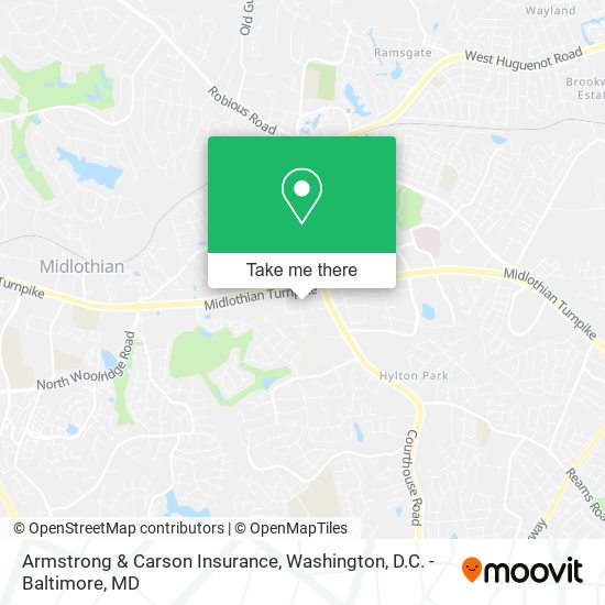 Armstrong & Carson Insurance map