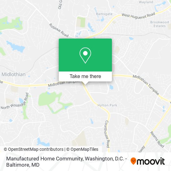 Mapa de Manufactured Home Community