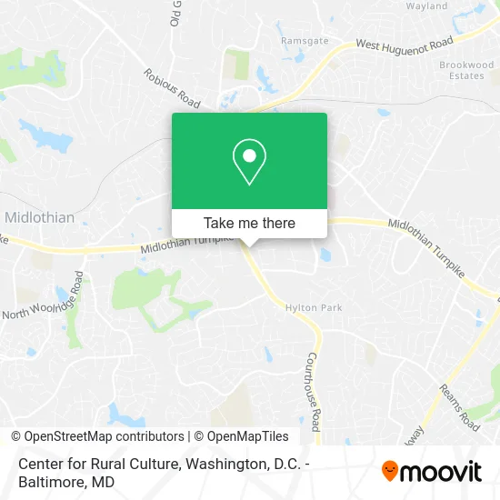 Center for Rural Culture map