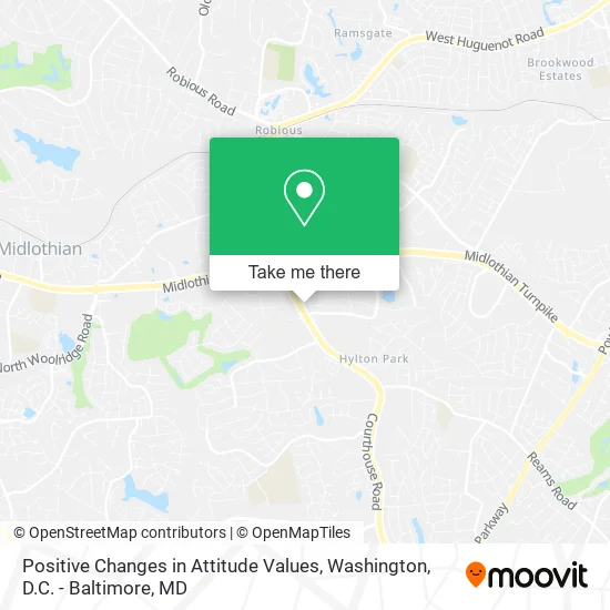 Mapa de Positive Changes in Attitude Values