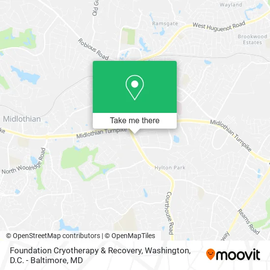 Foundation Cryotherapy & Recovery map