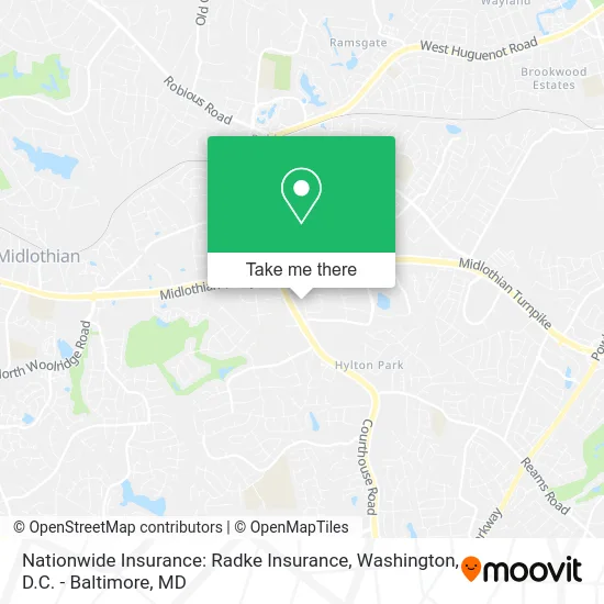 Nationwide Insurance: Radke Insurance map