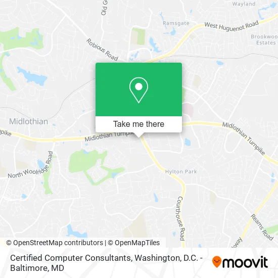Certified Computer Consultants map