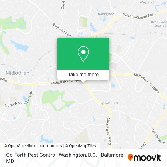Mapa de Go-Forth Pest Control