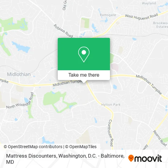 Mattress Discounters map