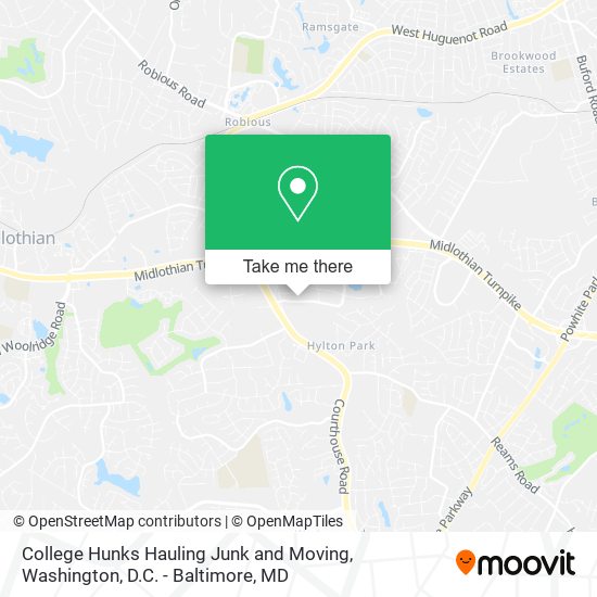 Mapa de College Hunks Hauling Junk and Moving