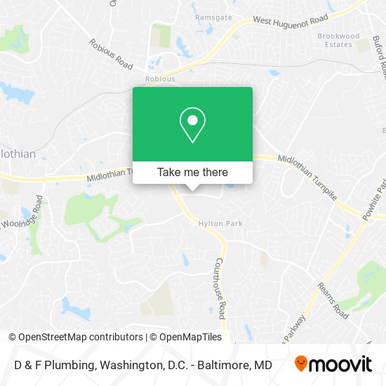 D & F Plumbing map
