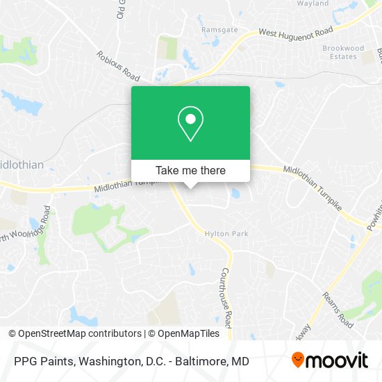 PPG Paints map