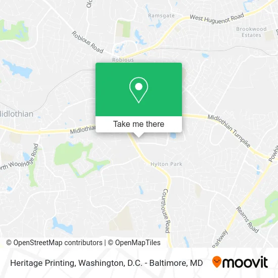 Heritage Printing map