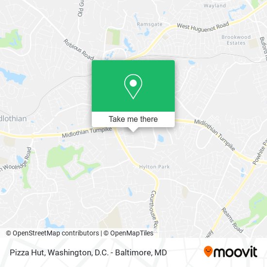 Mapa de Pizza Hut