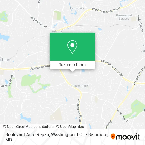 Boulevard Auto Repair map