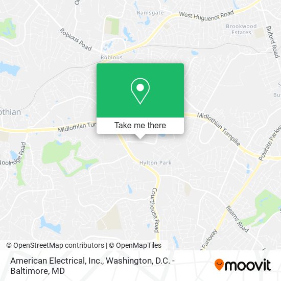 Mapa de American Electrical, Inc.