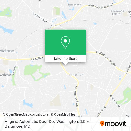 Virginia Automatic Door Co. map