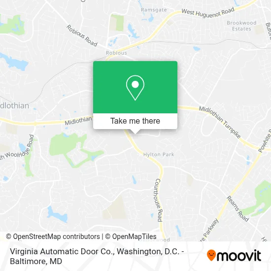 Virginia Automatic Door Co. map