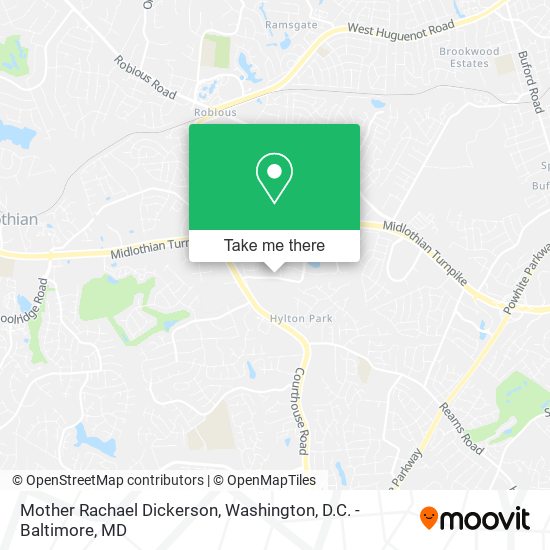 Mother Rachael Dickerson map