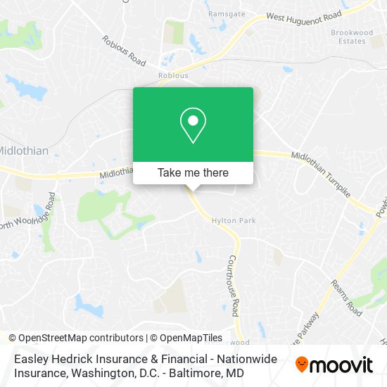 Mapa de Easley Hedrick Insurance & Financial - Nationwide Insurance