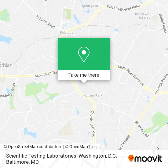 Scientific Testing Laboratories map