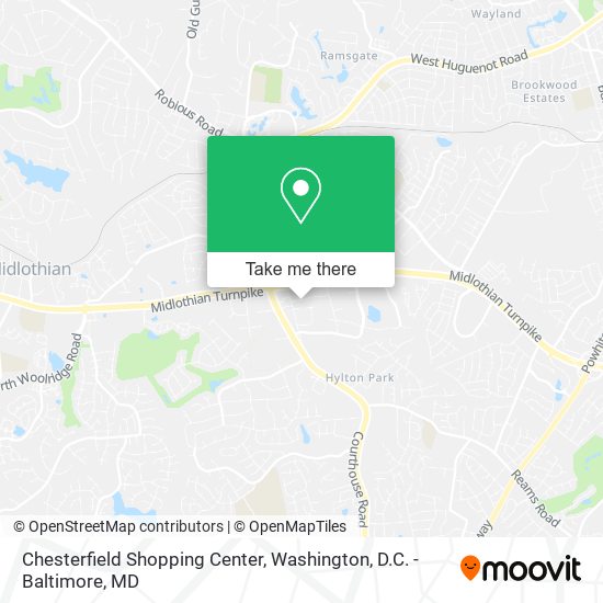 Chesterfield Shopping Center map
