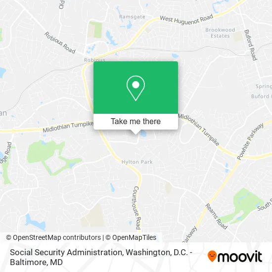 Social Security Administration map