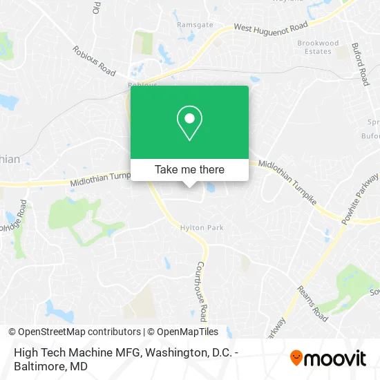 High Tech Machine MFG map