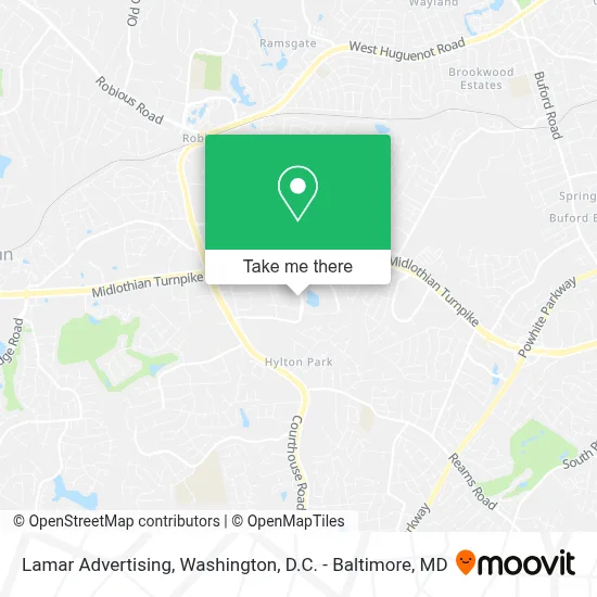 Lamar Advertising map