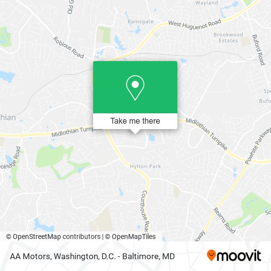 AA Motors map