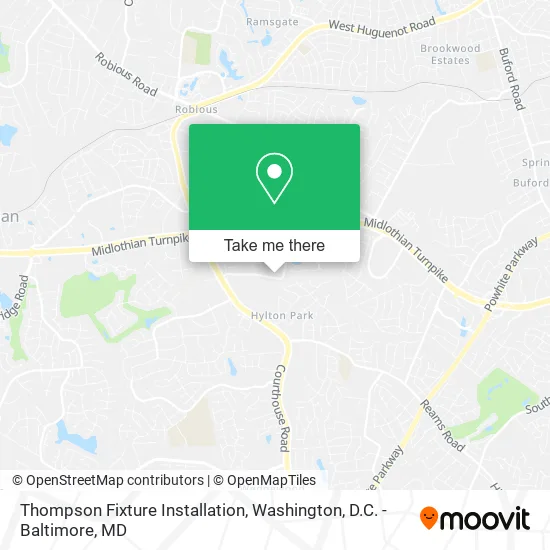 Thompson Fixture Installation map