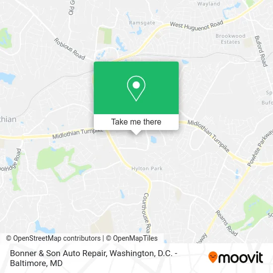 Bonner & Son Auto Repair map