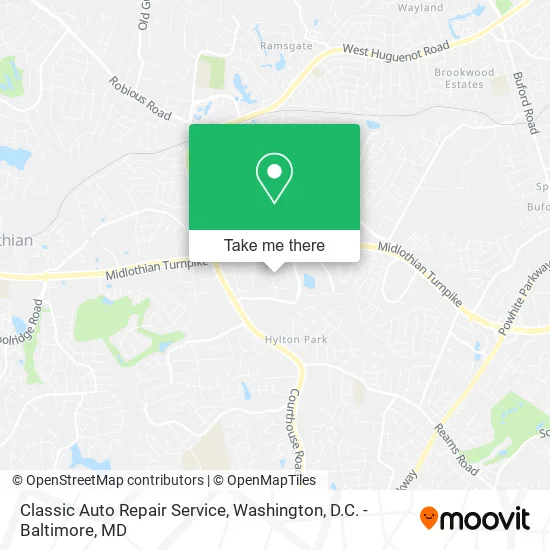 Classic Auto Repair Service map