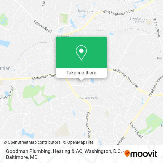 Mapa de Goodman Plumbing, Heating & AC