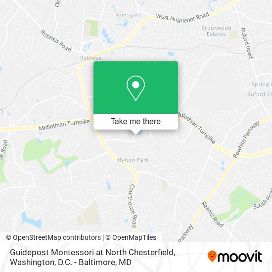 Mapa de Guidepost Montessori at North Chesterfield