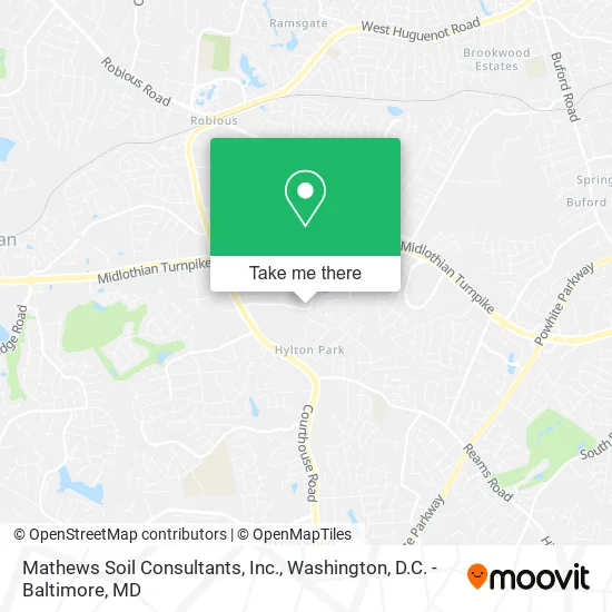 Mapa de Mathews Soil Consultants, Inc.