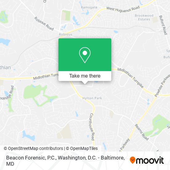 Mapa de Beacon Forensic, P.C.