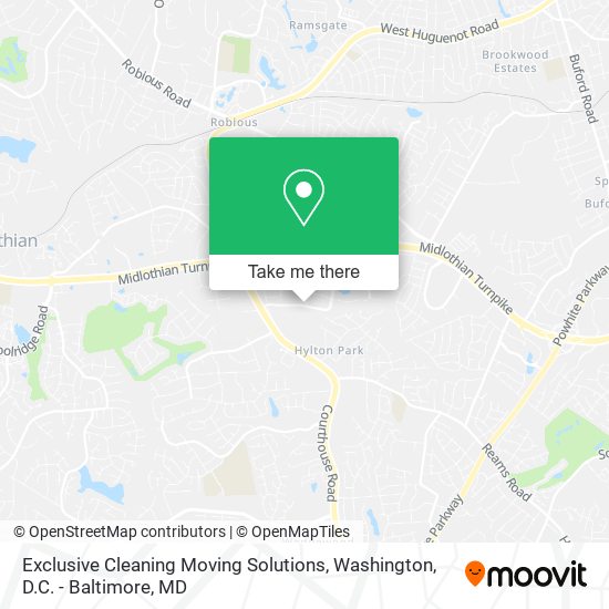Mapa de Exclusive Cleaning Moving Solutions