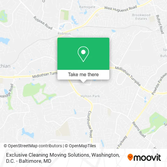 Exclusive Cleaning Moving Solutions map
