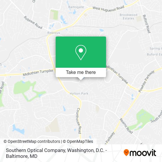 Southern Optical Company map