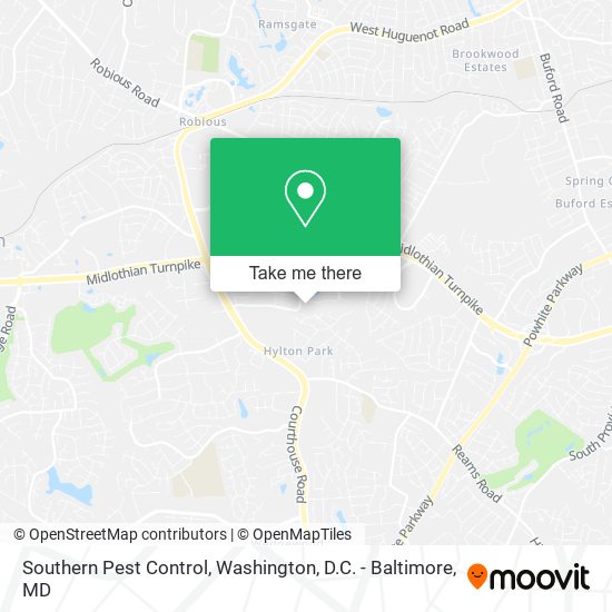 Southern Pest Control map
