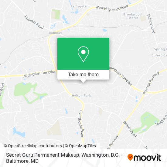 Secret Guru Permanent Makeup map