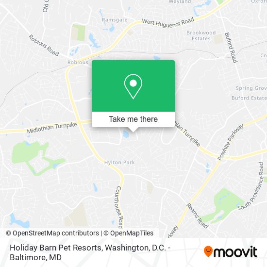 Holiday Barn Pet Resorts map