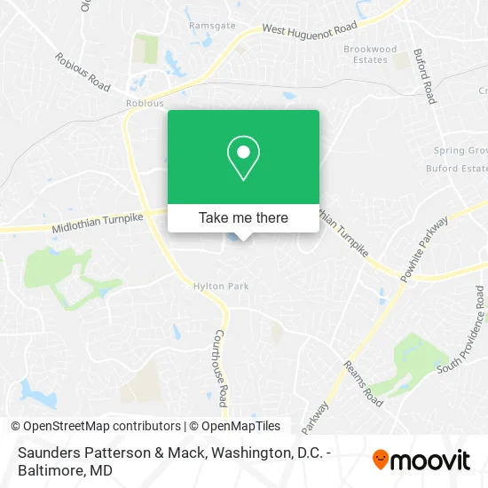 Saunders Patterson & Mack map