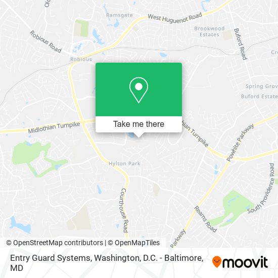 Entry Guard Systems map