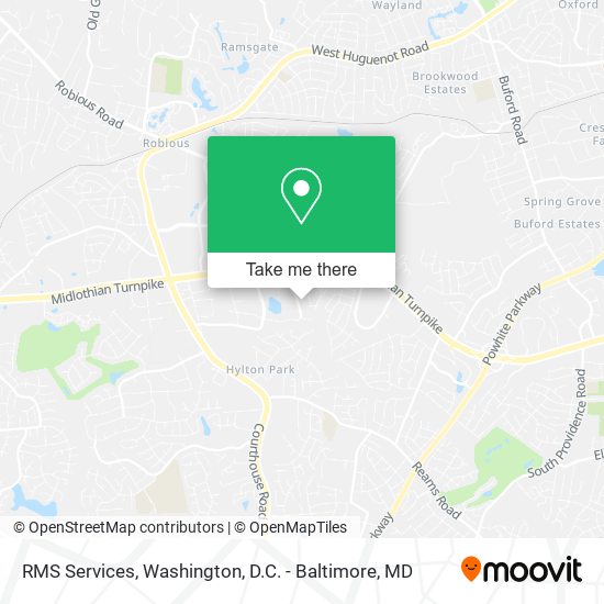 RMS Services map