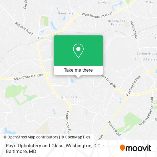 Ray's Upholstery and Glass map