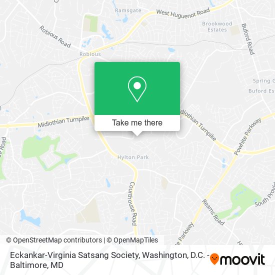 Mapa de Eckankar-Virginia Satsang Society