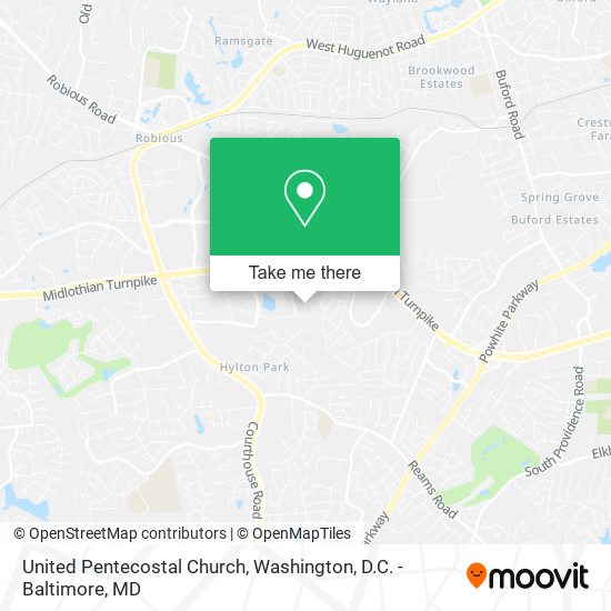 Mapa de United Pentecostal Church