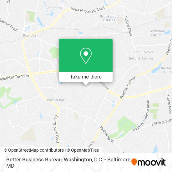 Better Business Bureau map