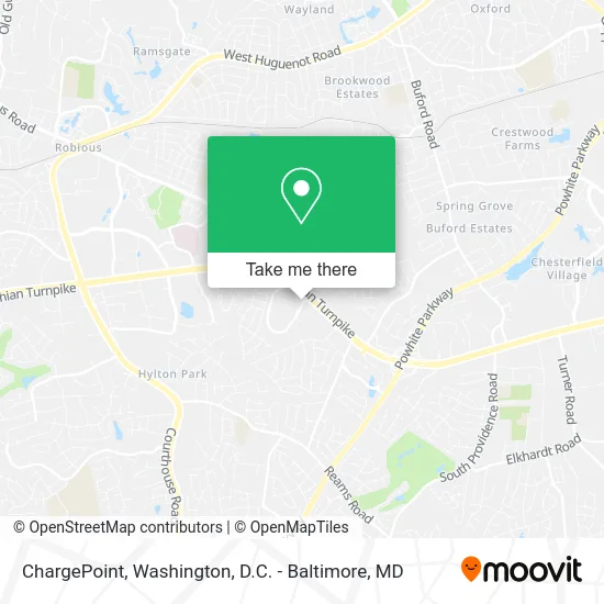 ChargePoint map